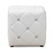Baxton Studio Stacey Modern White Faux Leather Upholstered Ottoman 143-8148 - alternate 4